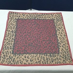 Animal print neck scarf